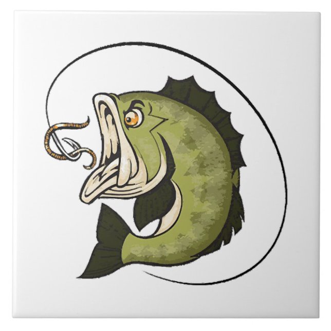 Big Bass Mouth Tile (Front)