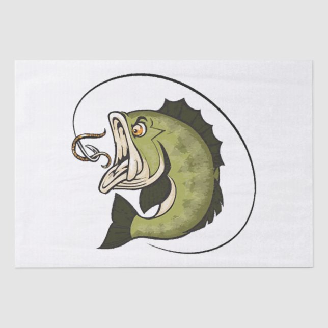 Big Bass Mouth Tissue Paper (Front)