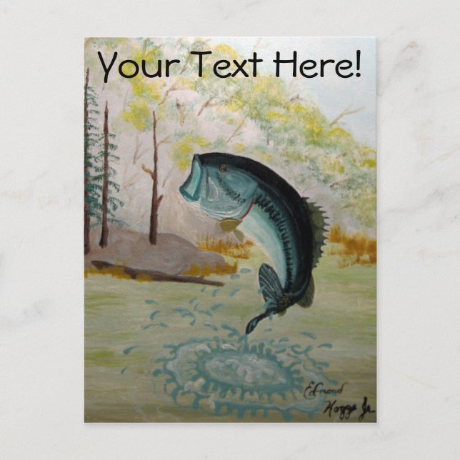 Big Bass! Postcard (Front)
