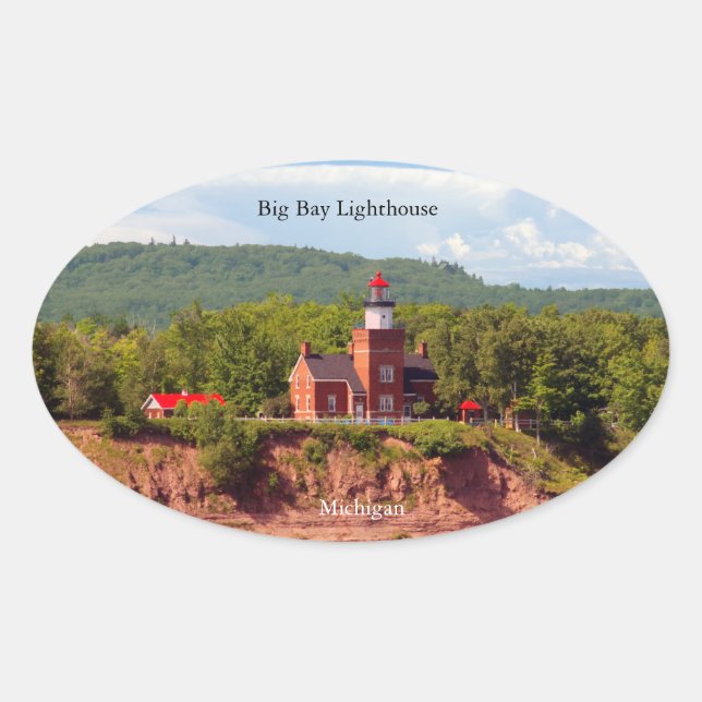 Big Bay Lighthouse from water sticker (Front)