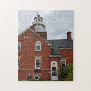 Big Bay Lighthouse Lake Superior Upper Peninsula Jigsaw Puzzle