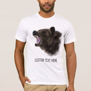Big Bear Animal Drawing Collection - Add Your Text T-Shirt