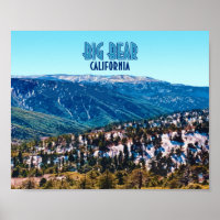 Big Bear California Mountains Vintage