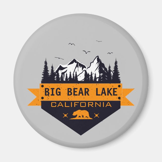 Big Bear Lake California - Custom Name Magnet (Front)