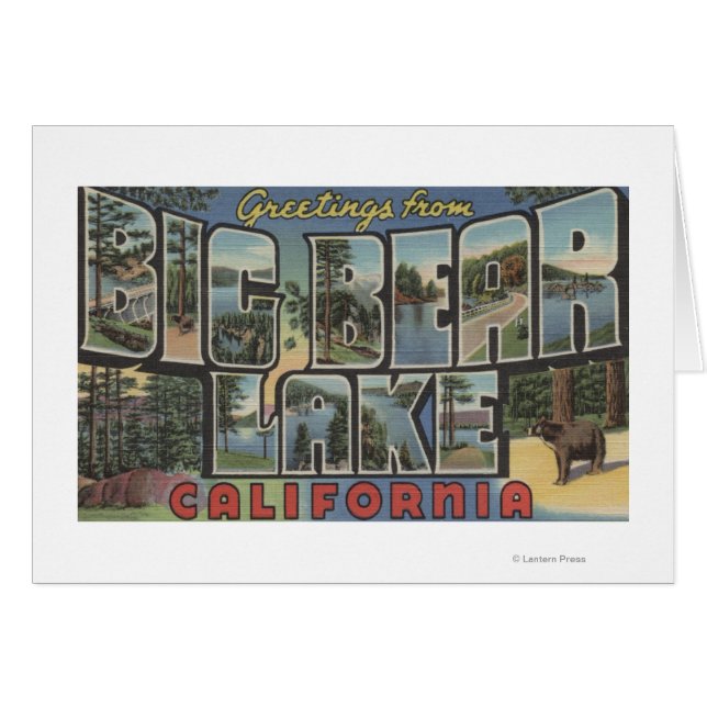 Big Bear Lake, California - Large Letter Scenes 2 (Front Horizontal)