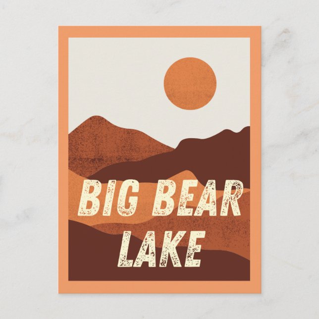 Big Bear Lake, California Mountains Carte postale (Devant)