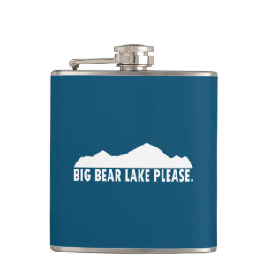 Big Bear Lake California Please Hip Flask