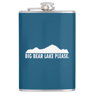 Big Bear Lake California Please Hip Flask
