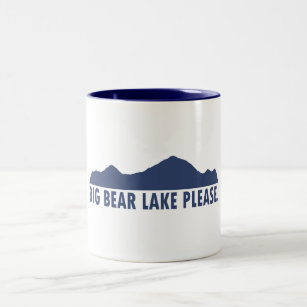 Big Bear Lake California Please Two-Tone Coffee Mug