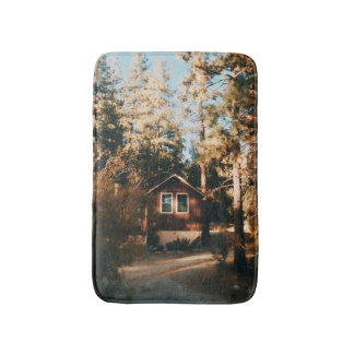 Big Bear Lake - California Rustic Cabin Bath Mat