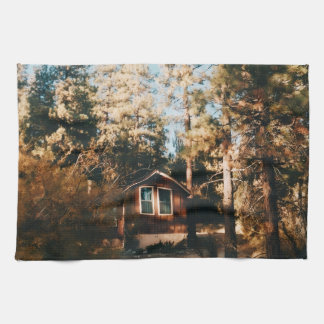 Big Bear Lake - California Rustic Cabin Kitchen Towel