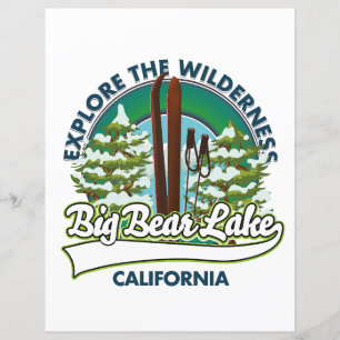 Big Bear Lake California ski logo