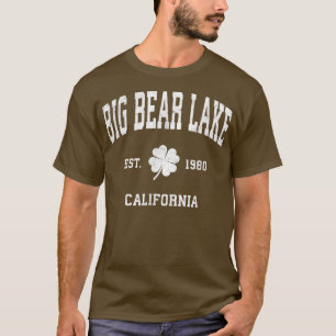 Big Bear Lake California Vintage Shamrock Sports  T-Shirt