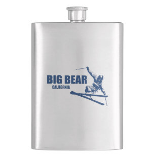 Big Bear Mountain Resort California Skier Hip Flask