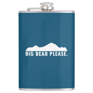 Big Bear Please Hip Flask