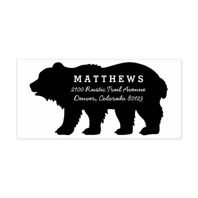 Big Bear Rubber Stamp (Imprint)