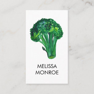 Big Beautiful Broccoli Food Diet Nutritionist Business Card
