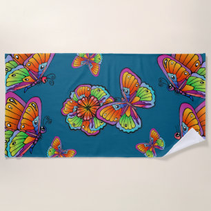 Big Beautiful Butterfly Beach Towel