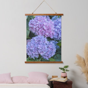 Big Beautiful Hydrangea Blooms Floral Hanging Tapestry