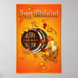 Big Beer-Happy Oktoberfest Poster