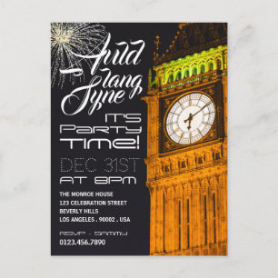 Big Ben à Londres, invitation du réveillon du Nouv