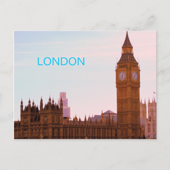 Big Ben and British Parliament Postcard (Front)