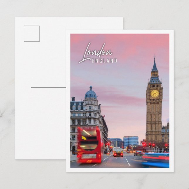Big ben and houses of parliament London England Postcard (Front/Back)