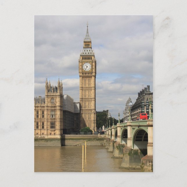 Big Ben and Houses of Parliament - London Postcard (Front)