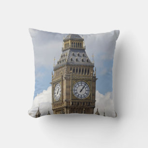 Big Ben and Houses of Parliament, London, Throw Pillow
