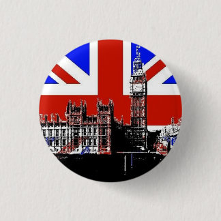 Big Ben and the Union Jack 1 Inch Round Button