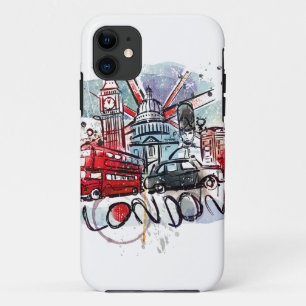 big ben bus london landmark iPhone 11 case