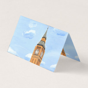 Big Ben Business Card folded