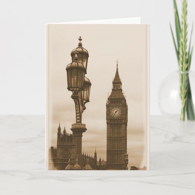 Big Ben - Carte de voeux Londres (Devant)
