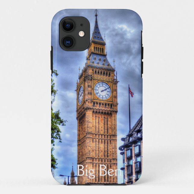 Big Ben Clock, Elizabeth Tower, London England Case-Mate iPhone Case (Back)