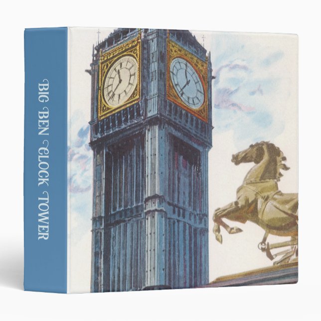 Big Ben Clock Tower at the Palace of Westminster Binder (Front/Spine)