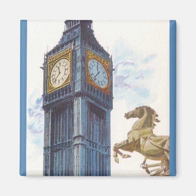 Big Ben Clock Tower at the Palace of Westminster Magnet (Front)