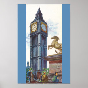 Big Ben Clock Tower at the Palace of Westminster Poster