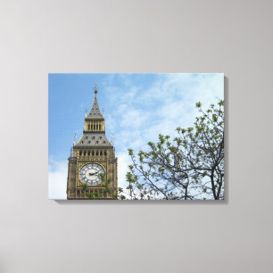 Big Ben Clock Tower London England Canvas Print