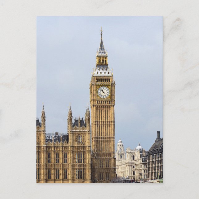 Big Ben, Clock Tower, Westminster, London Postcard (Front)
