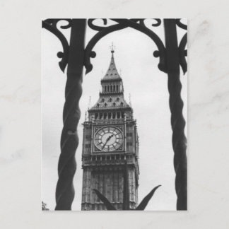 Big Ben in Black & White Postcard