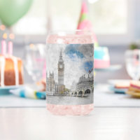 Big Ben London Can Glass | Artistic UK Travel