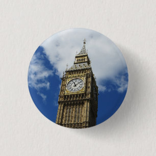 Big Ben, London, England 1 Inch Round Button