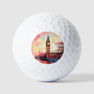 Big Ben, London. Golf Balls