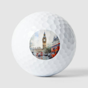 Big Ben, London. Golf Balls