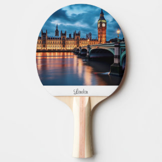 Big Ben, London. Ping Pong Paddle