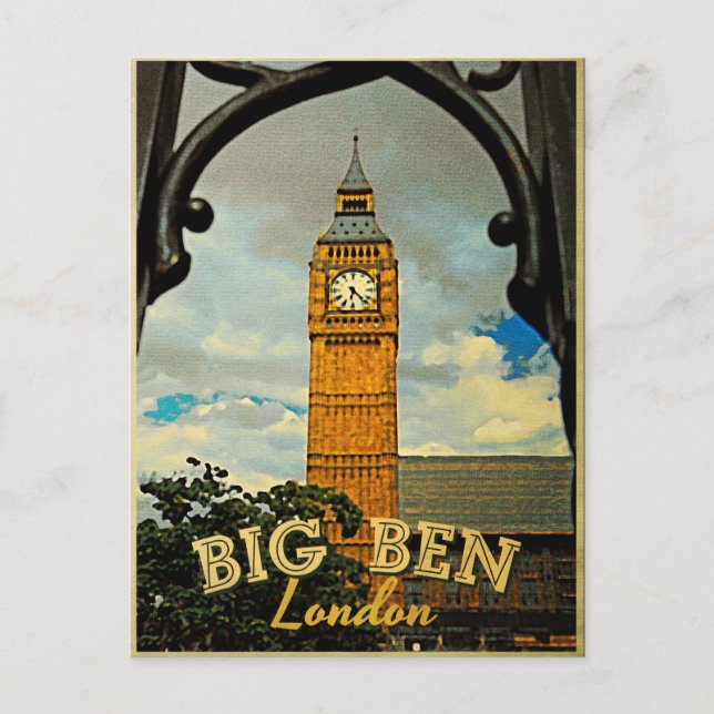 Big Ben London Postcard (Front)