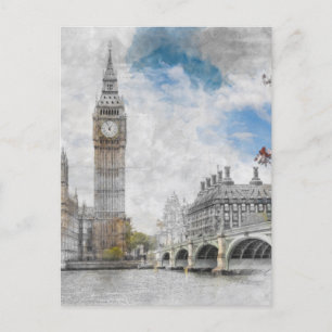 Big Ben London Postcard – UK Travel Souvenir