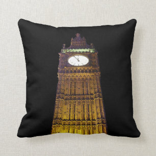 Big Ben, London (poster edge effect) Throw Pillow