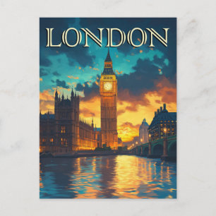 Big Ben, London Travel  Postcard