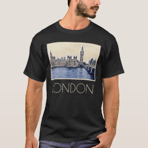 Big Ben London Watercolor art T-Shirt